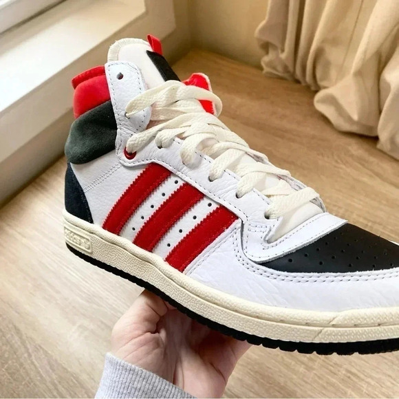 New Adidas Originals Top Ten RB Red Bull Sneakers Basketball  Red White Womens 8 - Picture 13 of 16